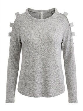 Gray Sparkle Knit Sweater
